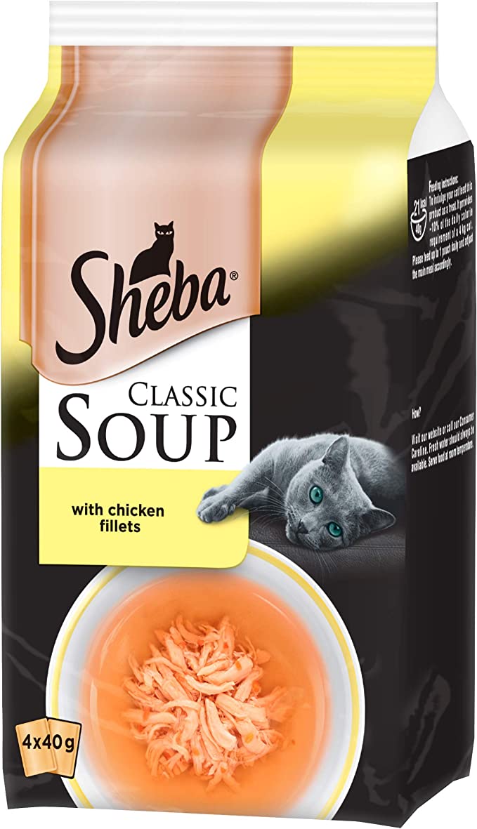 Sheba Soup Chicken Fillets 4 Pack - 40g